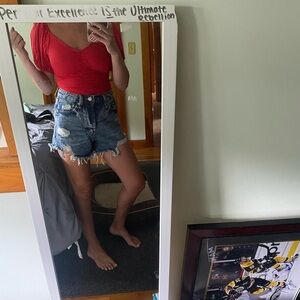 Distress Jean Shorts